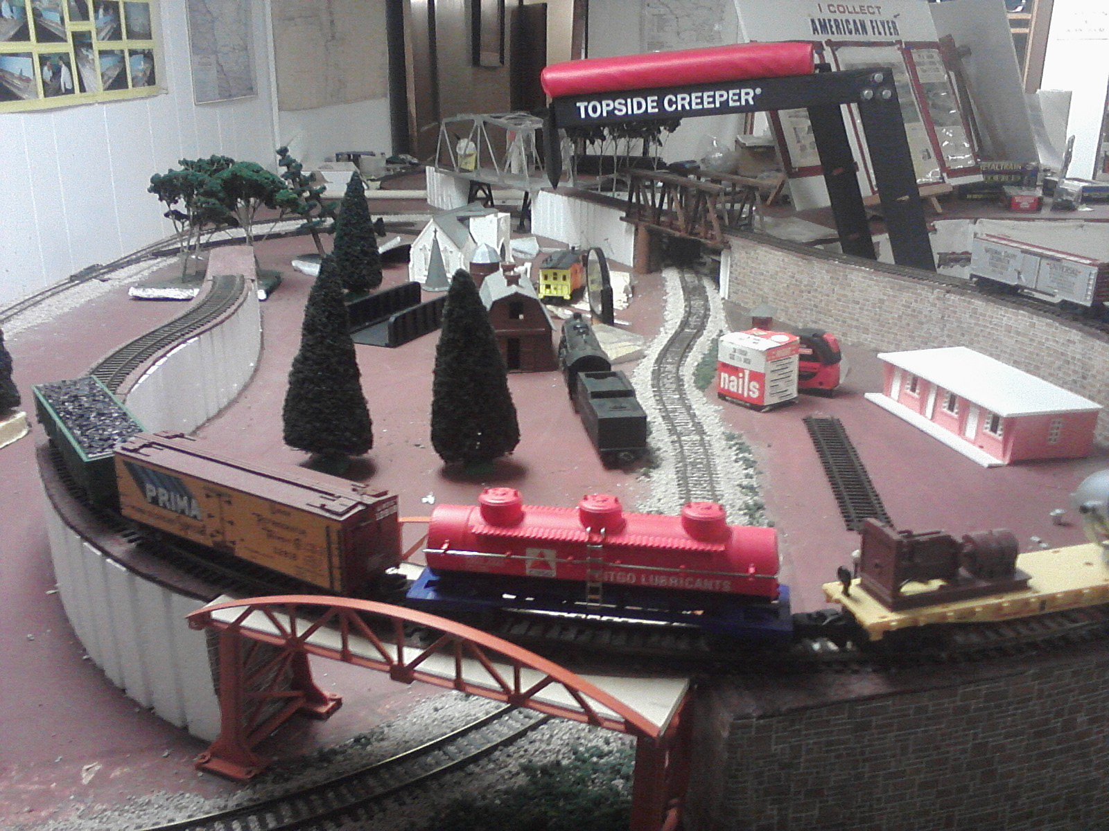 S scale layout 8 X 14