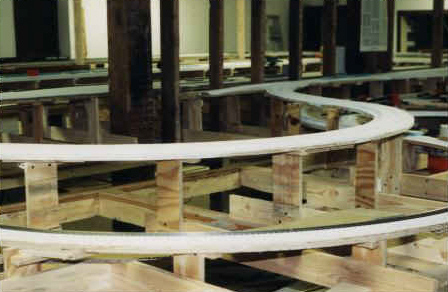 The benchwork was very sturdy.